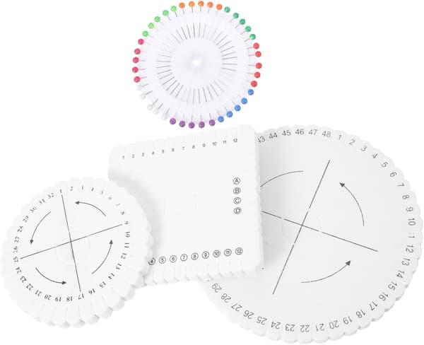 Foam Braiding Disc with Positioning Pins for DIY Bracelet Making and Belt