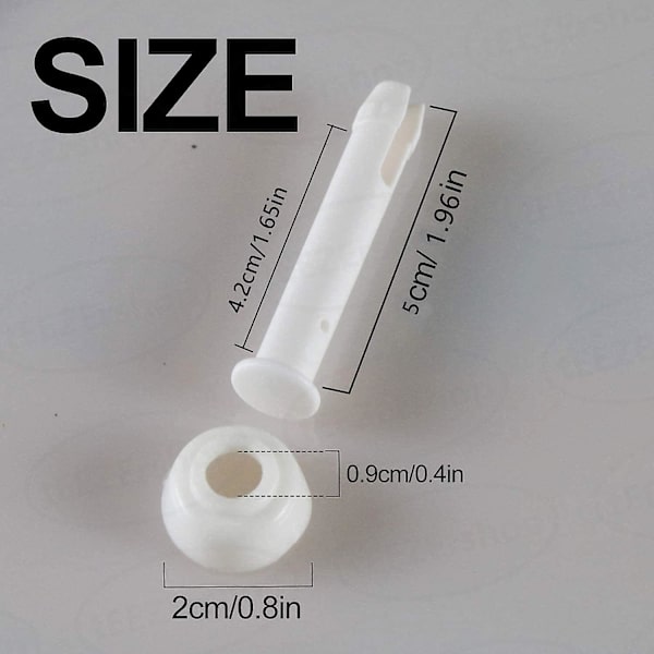 Plastik Pool Tætningspinde (12 stk) Til Intex 10ft-12ft, Med 12 Ekstra Gummi Tætninger Swimmingpool Reservedele 5cm / 1.96in