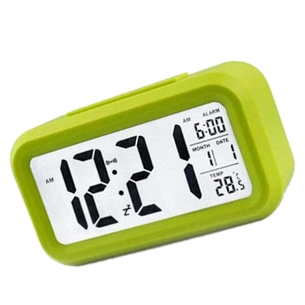 Elektrisk skrivbordsväckarklocka Elektronisk Alarm Digital Stor LED-Skärm Klocka Datum Tid Kalender Skrivbordsur