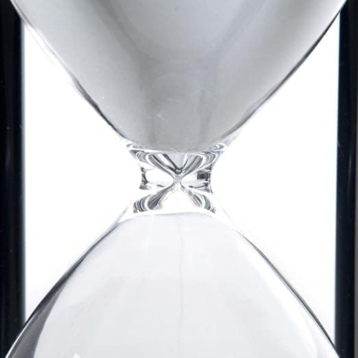 Hvidt sand 60 minutter træ sandur, timeglas sandtimer