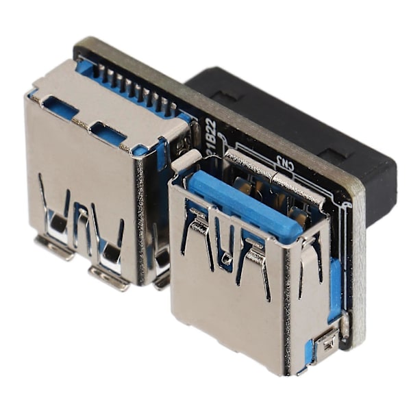 USB-adapter 20-pin til dobbelt USB3.0 USB3.1 med god elektrisk ledningsevne - YM