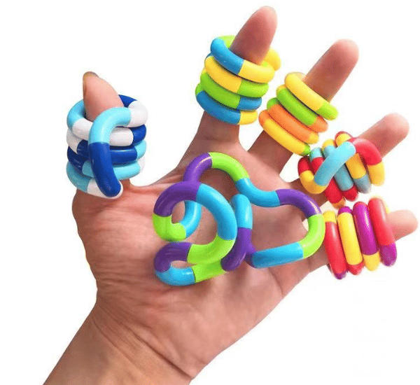 2-pack Tangle Twist Fidget-leksak / Sensorisk leksak flerfärgad