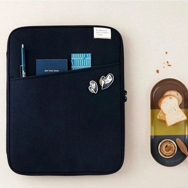 Tablet Case Carrying Case Protective Case for Macbook Ipad Notebook Wine Red 11 Inch