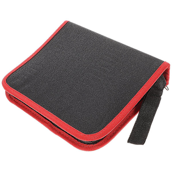 Verktygsväska Skruvmejselbit Oxford Tygpåse Liten Verktygsväska För 55st Bits Svart 22.8X17.5CM