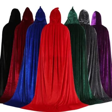 Mub- Fabriksfremstillet Cosplay Hættekappe Lang Fløjlskappe Vampyr Halloweenkostume 2 2 110cm 2 110cm