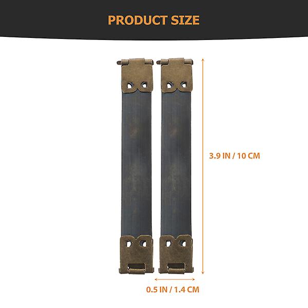 10 stk 10 cm Metall Interne Flex Rammer Diy Fjærklemmer Håndveske Hengsler Tilbehør For Myntpung Låsveske Håndveske - Mørkegrønn