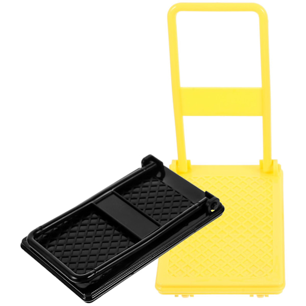 2 st Mini Plattformvagnsmodell Dekorativ Liten Plattformvagnsmodell Miniatyr Dekoration Blandade