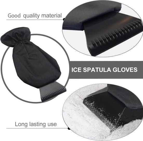Car Ice Scraper - 2 Pieces - Ice Scraper with Mitten - Windshield Scraper - Mitten-Covered Windshield Scraper - Perfect for Removing Ice and Snow from Car Windows
