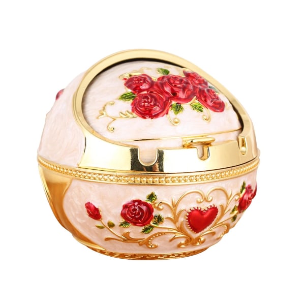 Vintage Ashtray i Metall - Roséguld