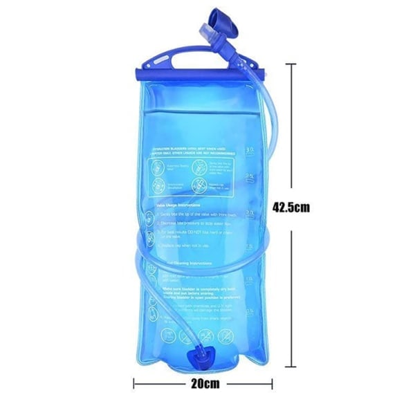 3L Sammenfoldelig TPU Vandpose Hydration Blære Væskebeholder med 3.0L
