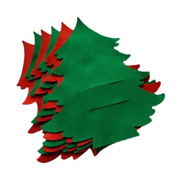4 delars redskapshållare Julgran Snowflake Bestickhållare Röd