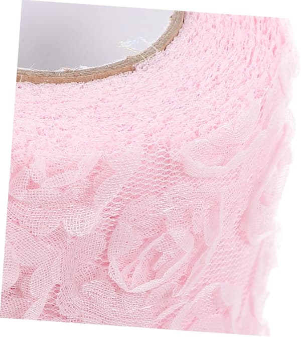 Brodert gasbindstoff for DIY-håndverk, laging av delikate blomsterstofftilbehør