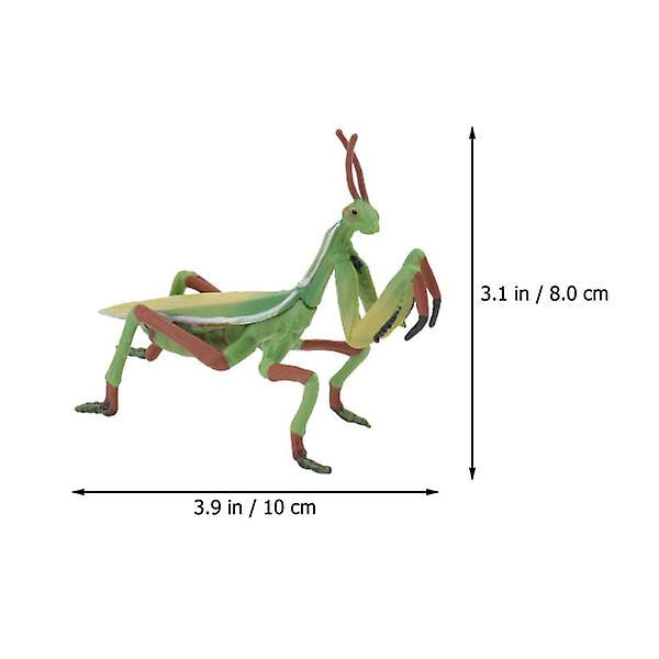 2 stk. Julefigurer til Børn Model Legetøj Julegave Figur Kunstgræs Græshoppe Ornament Grøn 10X8CM