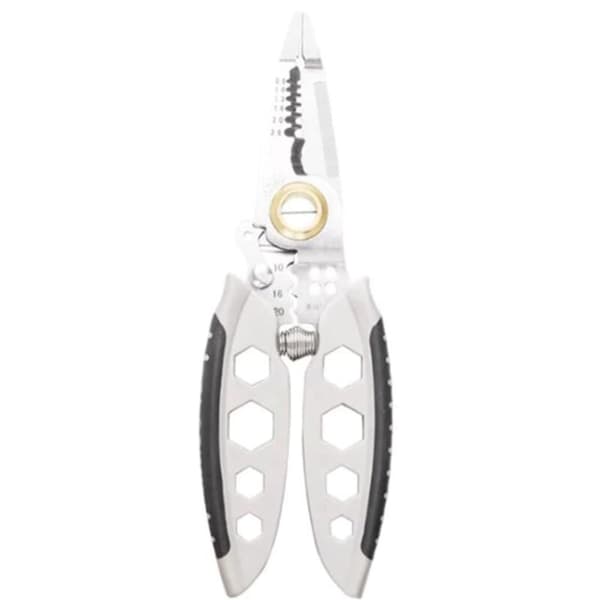 7-inch Multifunctional Wire Stripper, Heavy Duty Electrical Wire Stripper, Cutting Pliers and Crimping Tool 1-pack