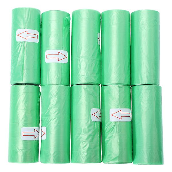10 Ruller Baby Blepose Afføringsposer Snorepose Udendørs Skraldeposer Badeværelse Skraldepose Assorteret Farve 30x25cm