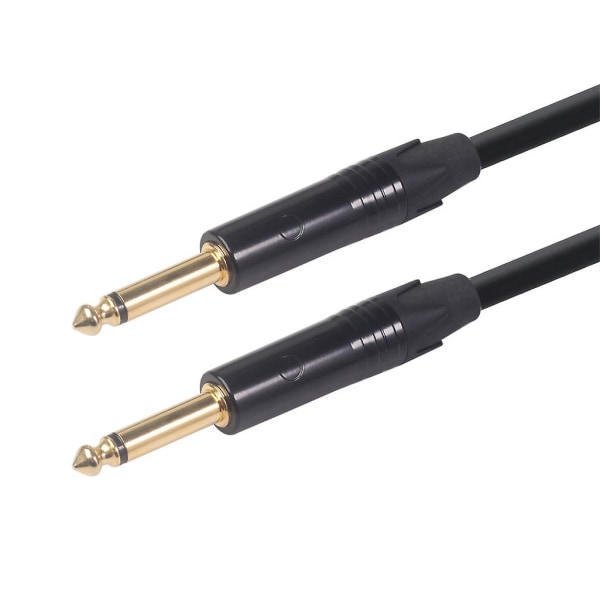 6,35 mm Jack Audiokabel til Han Aux Kabel 1,8 m 5 m 10 m til Guitar Mixer Forstærker Sort Black