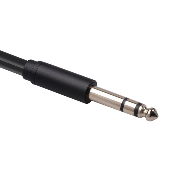 6,35 mm - 2RCA-kaapeli RCA-kaapeli 6,35 mm 1/4 tuuman uros - 2 RCA-uros stereokaiutinsovitin Y-jakaja R