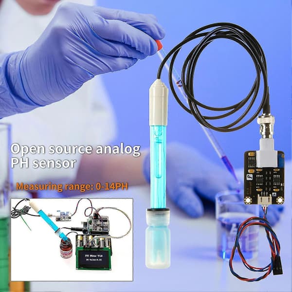 PH Sensor Module Accurate Fast Response PH Value Monitoring Board Electrode Probe for Arduinos