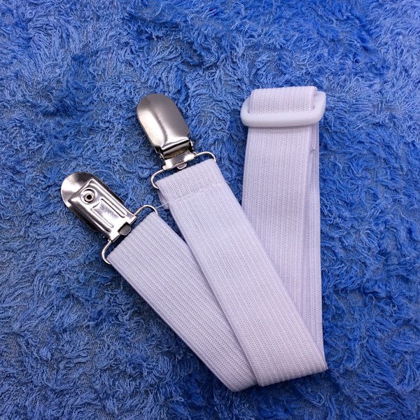 Sengesettklips Stropper Sengesett Holder Madrassklips, 2 stk Justerbare Elastiske Sengesett Grippers Stropper Suspender Festespenner Holder