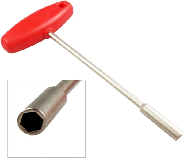 Hidden Spoke Wrench T-shaped Socket Wrench 5.5mm Hex Hole Bicycle Wire Adjustment Tool