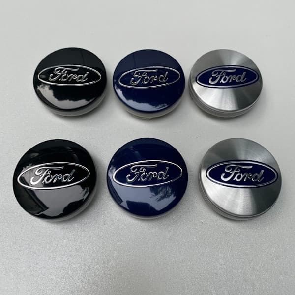 4 stk. sorte 60 mm bilhjuls centerkapsel logo mærkat til Ford F