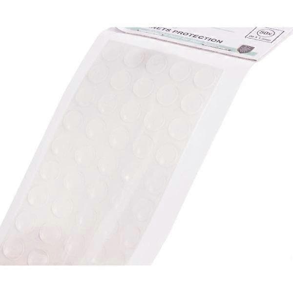 Gummistopper / Dørdemper (8 mm x 40 stk) - Demper lyd Transparent