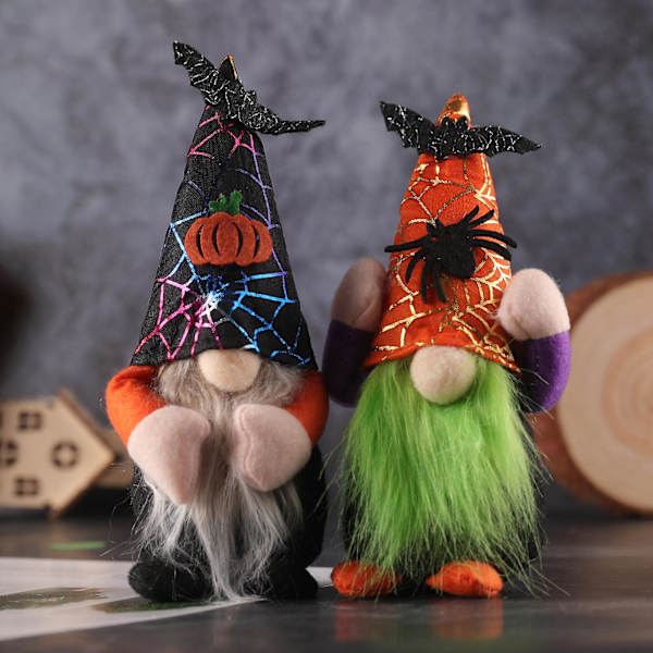 Mustaton Kasvoton Nukke Koriste Kotiin Halloween Loma Metsä Vanha Mies Koriste Musta