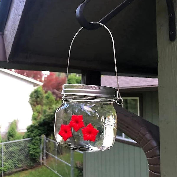 2 Pak Fuglefoder, Bærbar Udendørs Hængende Blomst Fuglefoder, Kompatibel Med Udendørs Hængende Have