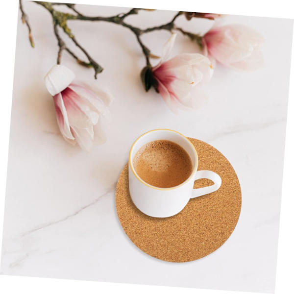 80 Pieces Self-Adhesive Cork Coasters 2mm Thick Cork Sheets