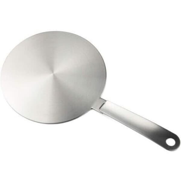 Induction Adapter, Induction Hob Conversion Disc, Heat Diffuser Plate with Detachable Handle and Base, 20 cm