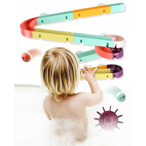 Barn badeleker Vannballbaner for barn DIY Montering Baderom Vegg Leke Foss Filler Demonteringsspill