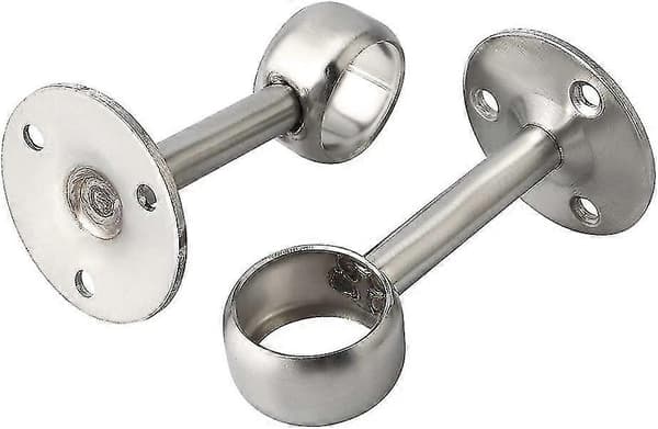 Curtain Rod Bracket Wardrobe Rod Bracket With Screws Ceiling Mount Diameter 32mm, 2 pcs 32mm