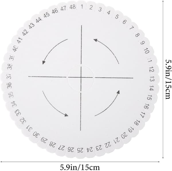 Foam Braiding Disc with Positioning Pins for DIY Bracelet Making and Belt