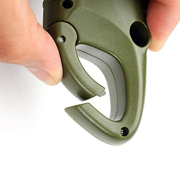 Handvevad Solcellsladdad Uppladdningsbar Ficklampa Nöd-LED-Ficklampa Snabbklämma Ryggsäcksficklampa Fackla Väderklar För Camping Utomhus