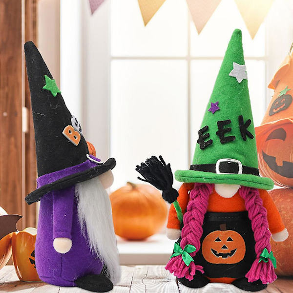 Halloween-nisse Håndlaget Gresskar Koster Sverige Tomte Skandinavisk Nisse Høst