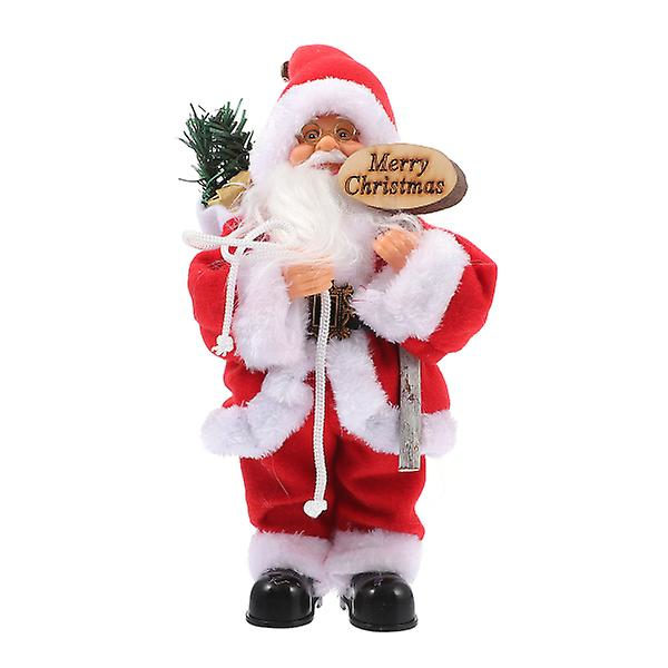 Hjemmetilbehør Julemandstatuer Julemand Borddekoration Julemandssamling Juledukkepynt Rød 27X13X13CM