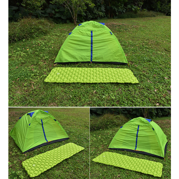 Ultrakevyt puhallettava nukkumistyyny ulkona puhallettava tyyny Camping Beach tyyny vuorikiipeilyteltta Kosteudenkestävä tyyny TPU ilmatyyny Vihreä