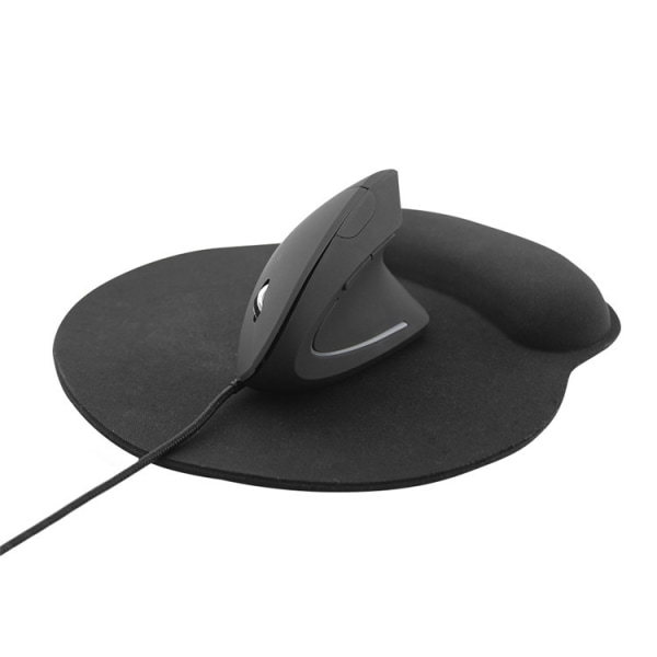 Ergonomisk Trådløs Mus, Vertikal Mus med LED-Belysning, 1200-3200 DPI, 6 Knapper, Høyrehendt, Datamus for PC og Bærbar PC