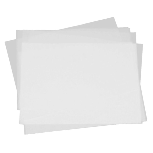 50 st. Utskrivbara Transparentpapper Spårpapper Konstpapper Spårpapper A3 Spårpapper Genomskinligt Papper Rita A4 Spårpapper Vit 42X29.7cm White 42X29.7cm