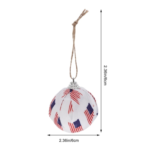 5 kpl Punainen Sininen Viisikärkinen Tähtikuvioinen Pallo Riippuva Koriste Koti Sisustus Lippu Kuvio 6CM Flag pattern 6CM