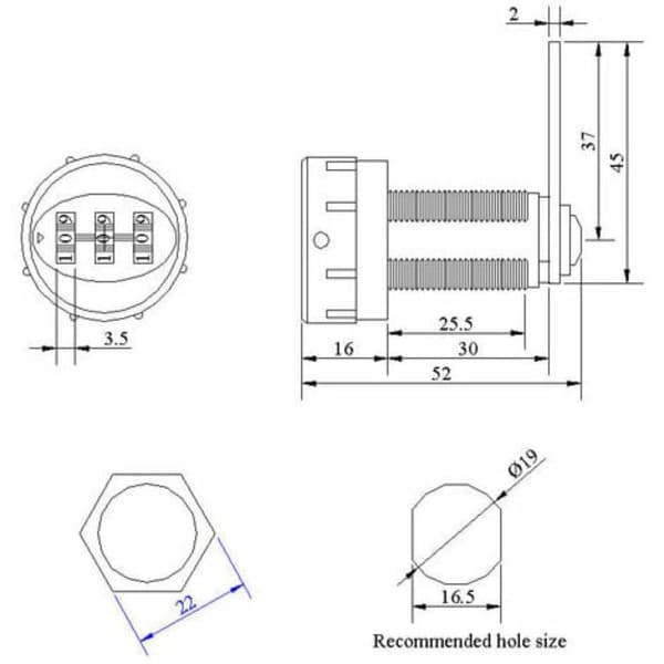 Combination Lock Code Lock Cabinet Digital Mechanical Zinc Alloy 3-Digit Combination Code for Cabinet Drawer Mailbox (1723mm Wooden Wardrobe)