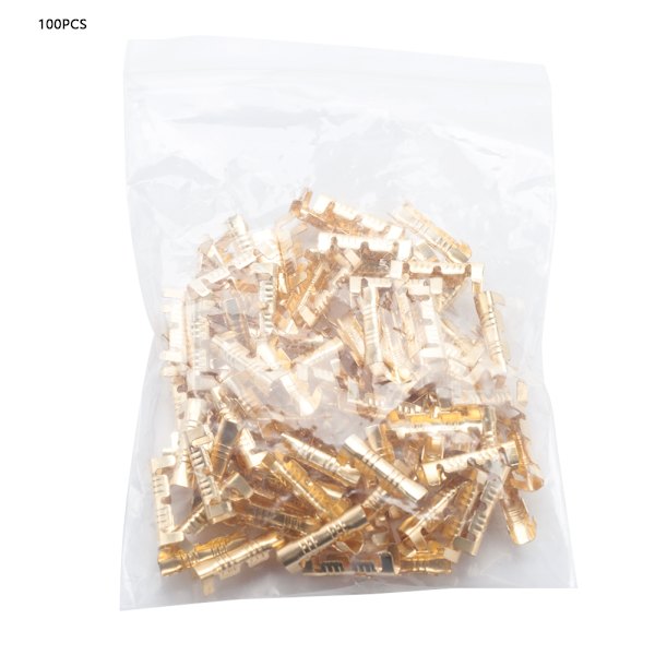 Quick Connect Cable Terminals 100pcs 0.5-1.5mm² Square Push Button Docking Connector Line