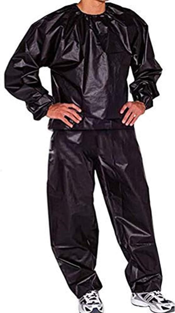 Ny badstudrakt for tung trening, svette, badstudrakt, XL