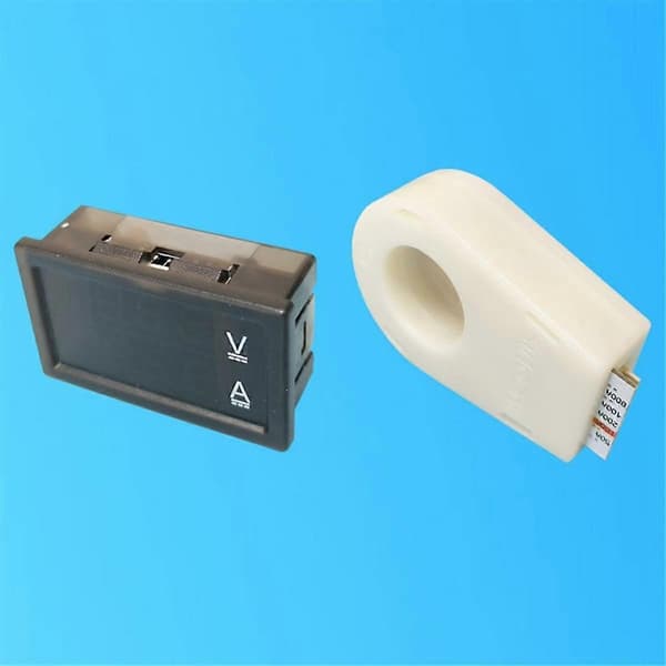 Hall Amperemeter Voltmeter DC 0-300V 50A Batterimonitor LED Digital Strøm Spenningsmåler 12V 24V 36V 48V 60V Bil