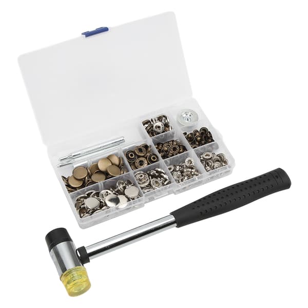 Snap Set DIY Production Electroplating Process Copper Zinc Alloy Snap Buttons for Handbag Backpack 0.2 0.2