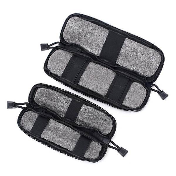 Molle Midjevästfickor Vandring Jakt EDC Ryggsäckspåse Fästen L-Amygreen