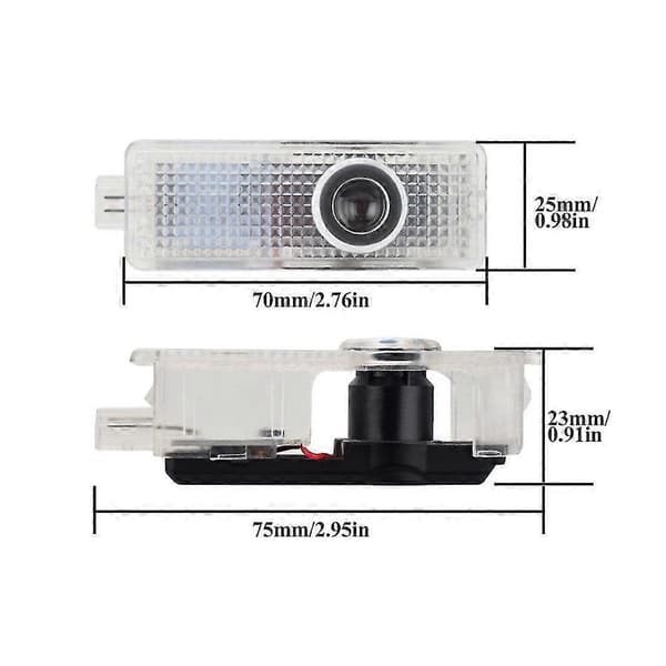 Passer til 2 stk. Passer til Mini Mini Cooper velkomstlysprojektorlys modificeret LED dekorativ