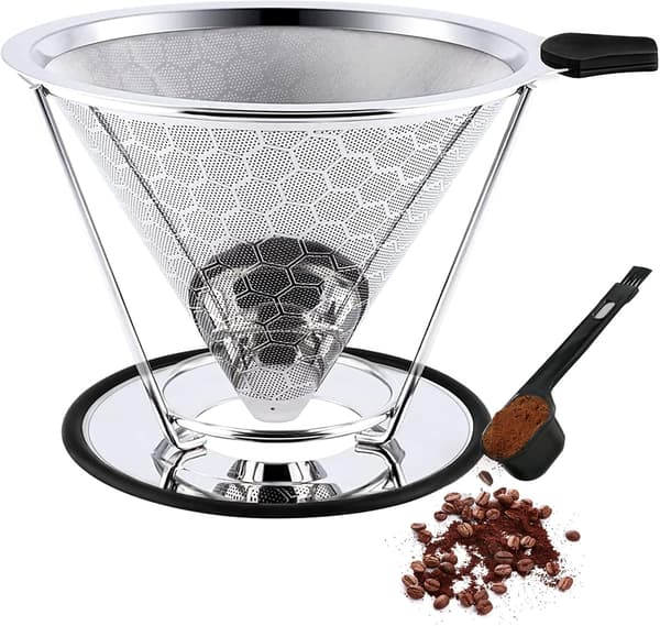 High-precision permanent coffee filter, food-grade 304 stainless steel, reusable