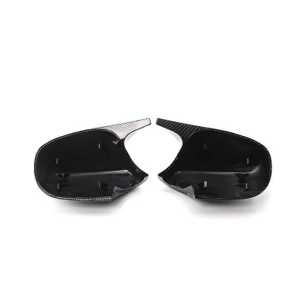 Bil Karbonfiber Mønster Sidespeildeksel Sidespeilhus Trim For 3-serie E90 E91 E92 2008-