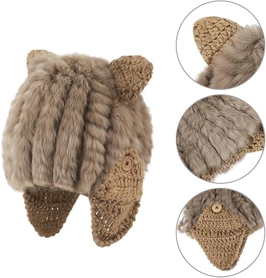 Dame søde ører fluffy Trapper Trooper hat kunstig pels russisk Bombe